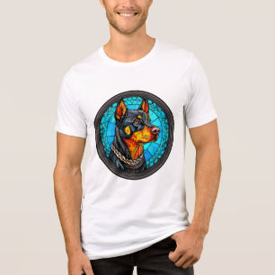 Süßes Hundeporträt Tri-Blend Shirt
