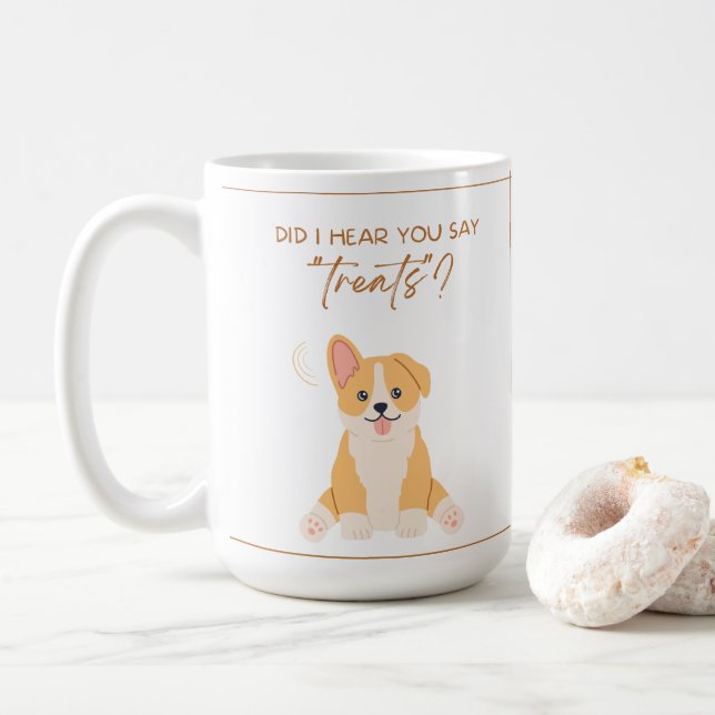Süßes Hundetassen-Design Kaffeetasse (Mit Donut)
