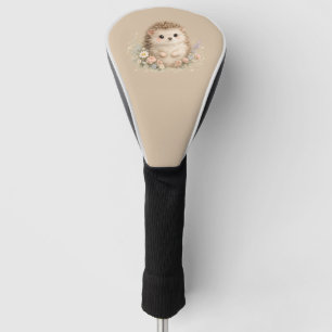 Süßes Igel Cottagecore Blumen-Geschenk Golf Headcover
