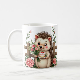 Süßes Igel-Hochzeitsstrauß Braut Bräutigam Geschen Kaffeetasse