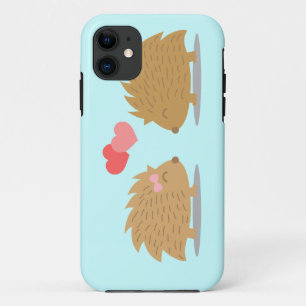 Süßes Igel-Paar in Liebe Case-Mate iPhone Hülle