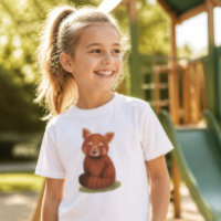 Süßes illustriertes Rotes-Panda-Kinderbuch für Kle