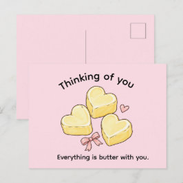 Süßes In-den-Gedanken-an-dich Alles ist Butter mit Postkarte