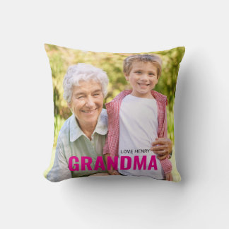 Süßes individuelles Fotogeschenk OMA Geschenk Kissen