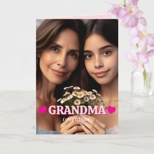 Süßes individuelles Fotogeschenk Oma Opa Geschenk Karte