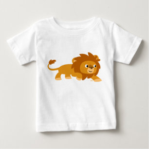 Süßes intelligentes Cartoon-Löwenbaby-T-Shirt Baby T-shirt