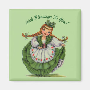 Süßes irisches Fräulein Magnet