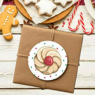 Süßes italienisches Cookie Runder Aufkleber