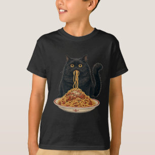 Süßes italienisches Lebensmittel-Liebhaber-Katze-D T-Shirt