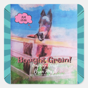 Süßes Jamie Comic Quadratischer Aufkleber