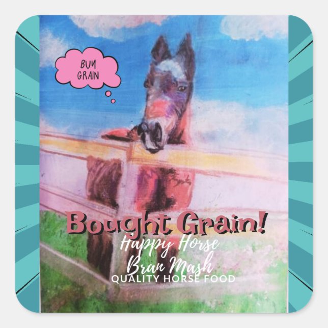 Süßes Jamie Comic Quadratischer Aufkleber (Vorderseite)