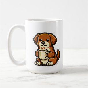Süßes Kaffeetassen-Hund-Kawaii-Design Kaffeetasse