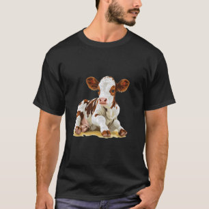Süßes Kalb für diejenigen, die Babykühe und Bauern T-Shirt