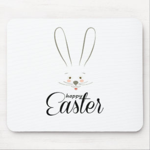 SÜßES KANINCHEN FROHE OSTERN FEIERLICHE PARTY Tren Mousepad