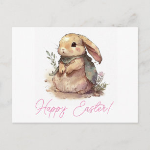 Süßes Kaninchen Frohe Ostern Postkarte