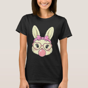 Süßes Kaninchen-Gesicht für Frauen Mädchen Kinder  T-Shirt