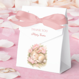 Süßes Kaninchen-Häschen Rosa Peonie Ostern Geschenkschachtel