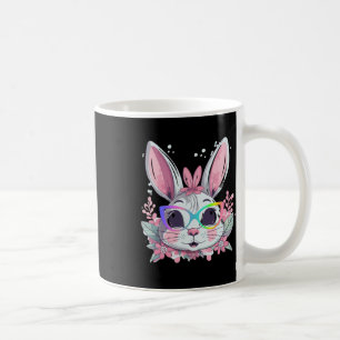 Süßes Kaninchen-Hasen-Gesicht-Tie-Dye-Glas-Mädchen Kaffeetasse