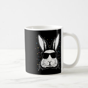 Süßes Kaninchen-Hasen-Gesicht-Tie-Dye-Gles-Mädchen Kaffeetasse