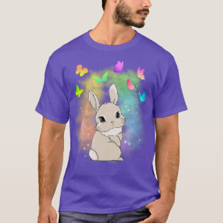 Süßes Kaninchen-Hasen-Zauberstaub Farben und Schme T-Shirt