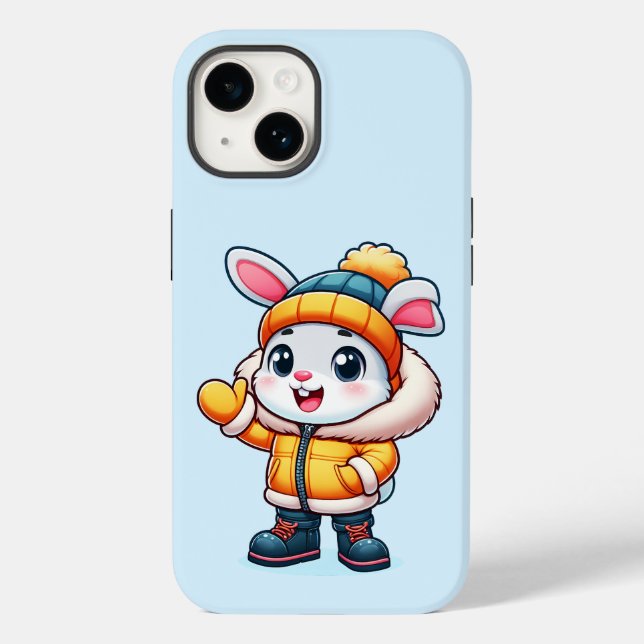 Süßes Kaninchen im Winter Case-Mate iPhone Hülle (Rückseite)