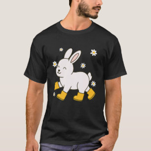 Süßes Kaninchen in Regenstiefeln Häschen-Mama T-Shirt