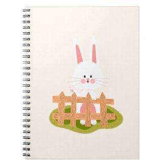 Süßes Kaninchen Kawaii Spiralnotizbuch | Adorable  Notizblock