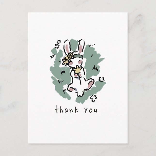 Süßes Kaninchen✨️ Postkarte (Vorderseite)