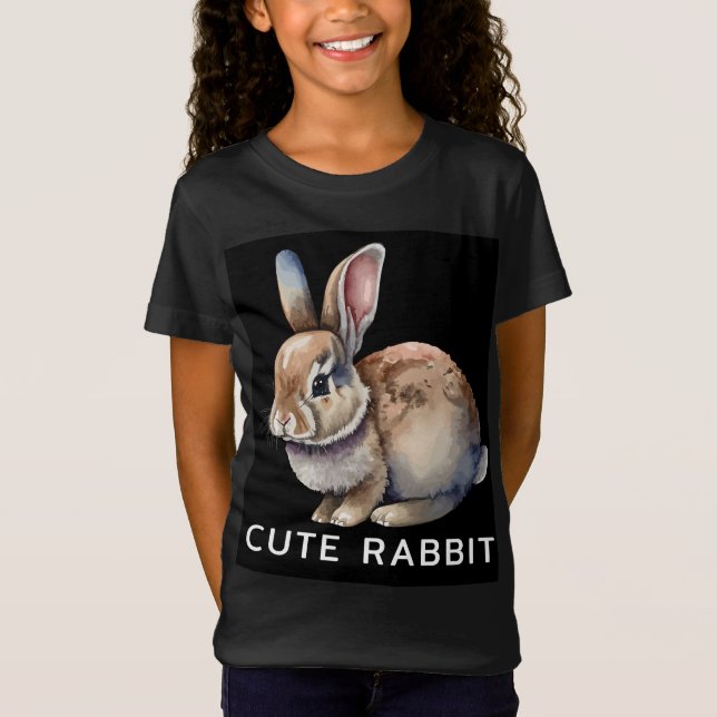 Süßes Kaninchen T-Shirt (Vorderseite)