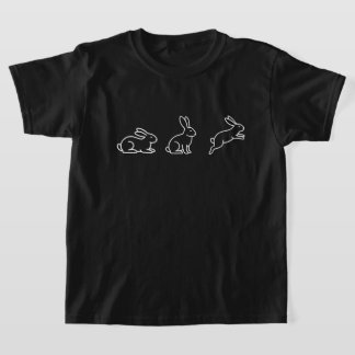 Süßes Kaninchen-T-Shirt, minimalistisches Kaninche T-Shirt