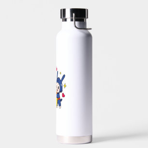 Süßes Kaninchen umarmt Candy Corn Trinkflasche