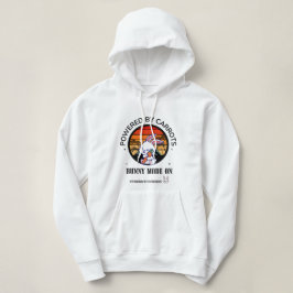 Süßes Kaninchen umarmt Karotten Retro-Sonnenunterg Hoodie