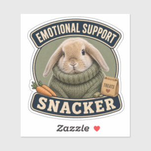 Süßes Kaninchen-Vinyl-Aufkleber   Emotionale Unter Aufkleber