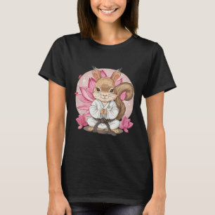 Süßes Karate Eichhörnchen Lotusblume Kung Fu MMA K T-Shirt