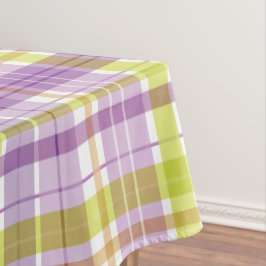 Süßes Kariertes Pastell Lila grün Tischdecke