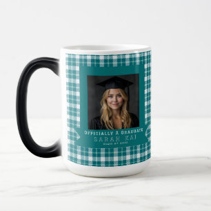 Süßes Karo-Druck-Mama-Abschlussgeschenk Verwandlungstasse