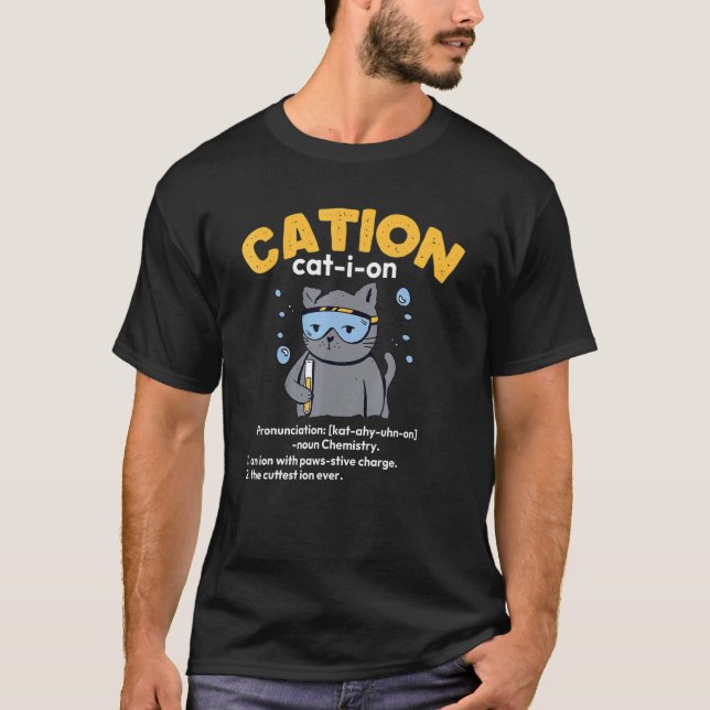 Süßes Kation Katzen Ion T-Shirt (Vorderseite)