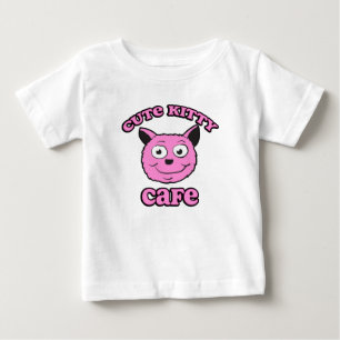 Süßes Kätzchen Café Baby T-shirt