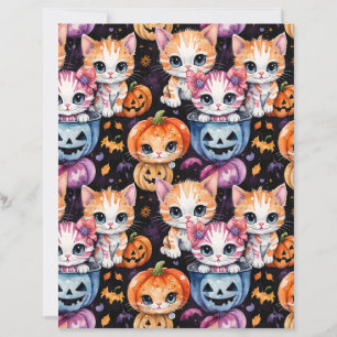 Süßes Kätzchen Halloween-Süßigkeiten-Papier