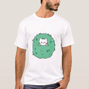 Süßes Kätzchen in einem Busch  T-Shirt