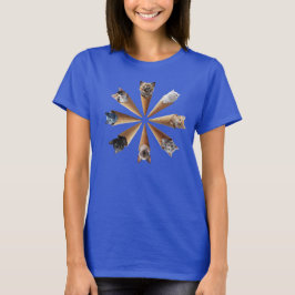 Süßes-Kätzchen-Kegel-Damen-T-Shirt T-Shirt