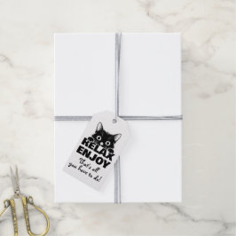 Süßes Kätzchen Minimalistisches Design - KATZE 1 Geschenkanhänger
