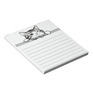 Süßes Kätzchen Minimalistisches Design - KATZE 2 Notizblock