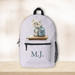 Süßes Kätzchen mit Rucksack Individueller Rucksack
