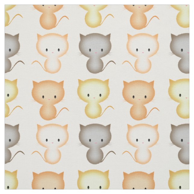 Süßes Kätzchen-Muster Stoff (Muster)