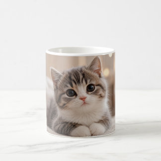 Süßes Kätzchen-Tassendesign | Adorable Katzen-Kaff Kaffeetasse