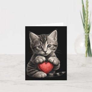 Süßes Katzen-Geschenk für Katzenliebhaber Buntes K Karte