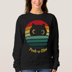Süßes Katzen-Gesicht Peek a Mew Sweatshirt