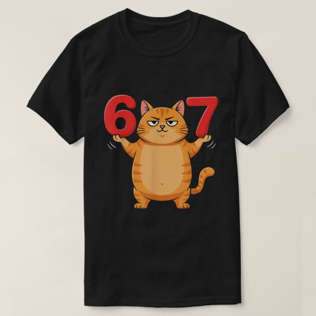 Süßes Katzen-Meme-Design 67 T-Shirt (Design vorne)