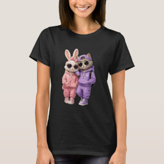 Süßes Katzen-T-Shirt für Frauen T-Shirt